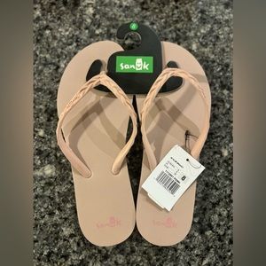 Sanuk Slim Braidy Flip Flop - Size 8